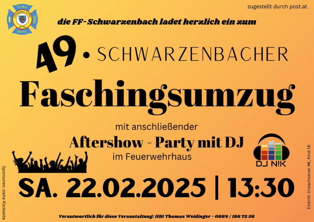 ff schwarzenbach fascingsumzug 2025
