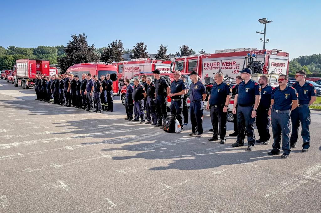 Unterstützung in Montenegro und Griechenland mit Einsatzkräften aus dem Bezirk