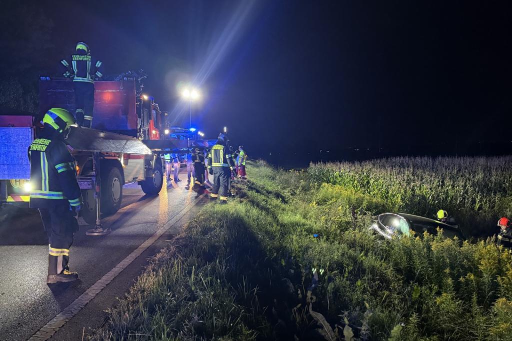 Verkehrsunfall mit zwei Fahrzeugen in Eggendorf