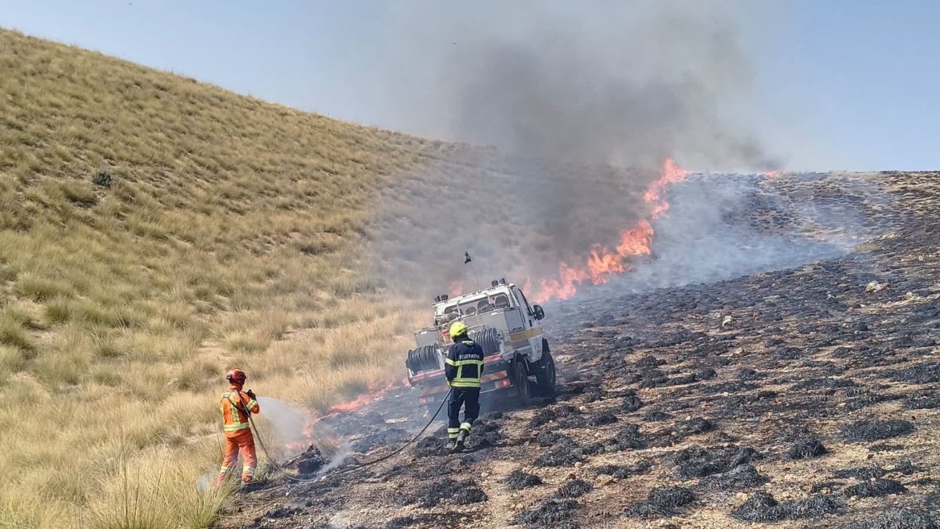 Brand auf Baustelle in den frühen Morgenstunden in Wiener Neustadt