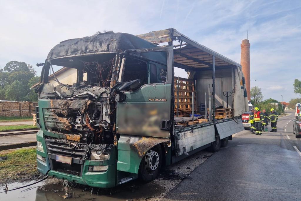 LKW-Brand in Lanzenkirchen