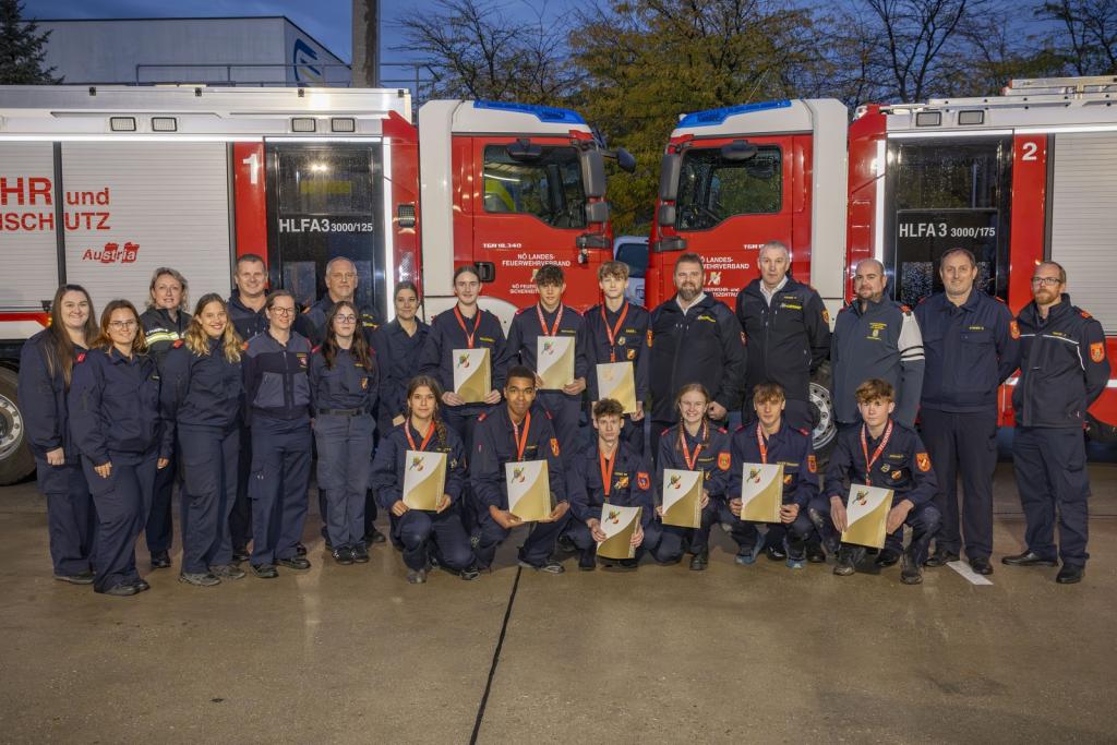 9 neue Goldene bei den Feuerwehrjugendmitgliedern des Bezirkes 